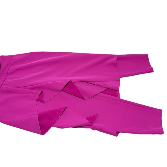 Kay Unger Pink Walk Thru Jumpsuit Pantsuit Sz 6 Ruffled Event Outfit Designer - Picture 6 of 8